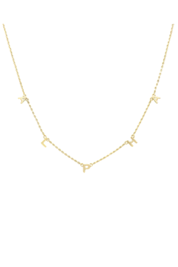 Alpha Choker | Sorority Alpha Necklace | Gold Sorority Choker