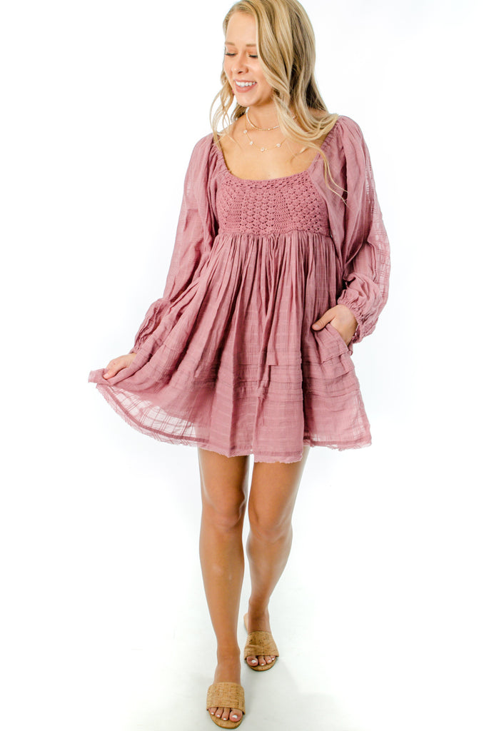 Free People Dried Current Ari Mini Dress | Wild Mabel Clothing Co