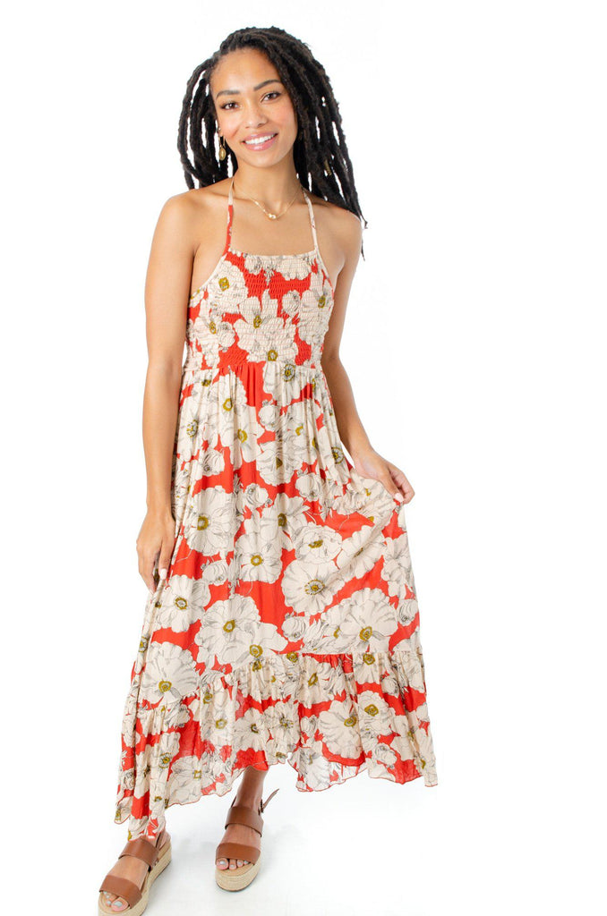 Free People Red Heatwave Maxi Dress