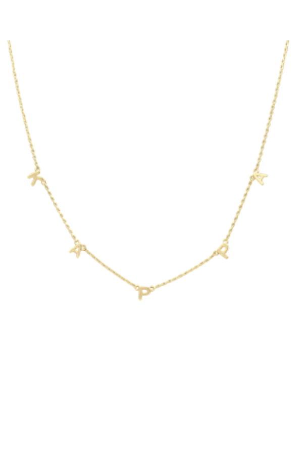 Kappa Choker | Sorority Kappa Necklace | Gold Kappa Choker