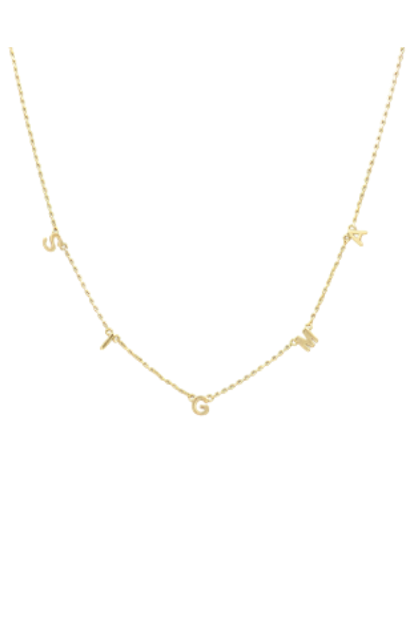 Sigma Choker | Sorority Gold Choker | Sigma Necklace